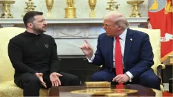 Donald Trump and Volodymir Zelenskyy at Oval Office during heated argument 