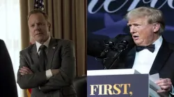 Kiefer Sutherland and Donald Trump 