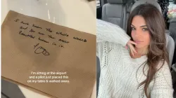 US Influencer receives sweet note from pilot, later apologises