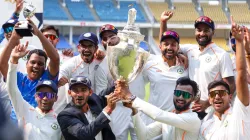 Vidarbha team with the Ranji Trophy title.