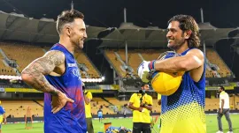 Faf du Plessis and MS Dhoni