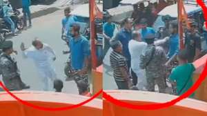Lok Sabha polls: Adhir Ranjan Chowdhury gets into altercation with TMC workers in Baharampur | WATCH