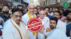 Fact Check: Did Hyderabad MP Asaduddin Owaisi visit a temple during election campaign?