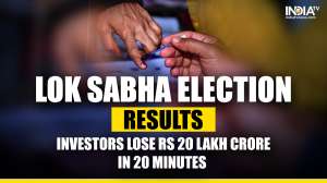 Investors lose Rs 20 lakh crore in early trade as election race tightens