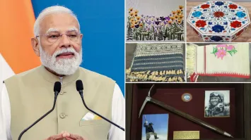 PM Modi Presents Traditional Indian Gifts During Five-Nation Tour