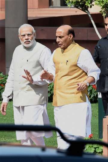 PM Modi With Rajnath Singh