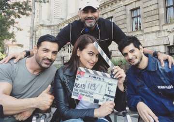 John Abraham with Sonakshi Sinha and Tahir Raj Bhasin