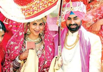 Gul Panag with her husband