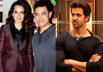 Kangana Ranaut, Aamir Khan and Hrithik Roshan