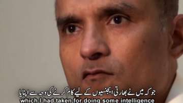 Arrested Indian Kul Bhushan Yadav in video released by Pakistan Tuesday