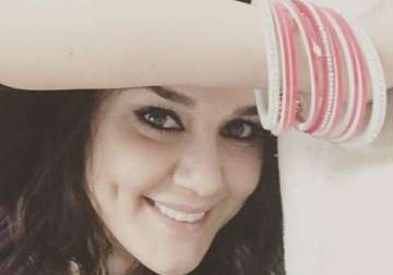 Preity Zinta with a choora