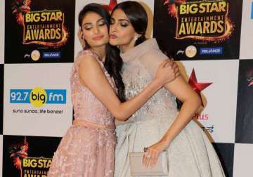 Sonam Kapoor with Athiya Shetty