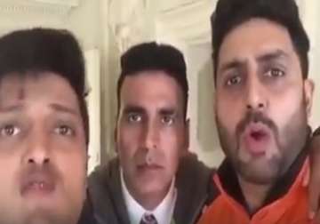 Akshay Kumar, Riteish Deshmukh and Abhishek Bachchan