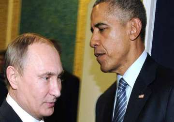 Russian President Vladimir Putin and US President Barack Obama