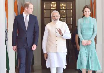 PM Modi hosts lunch for Prince William, Kate