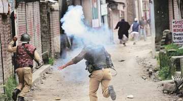 Protests in Srinagar on Friday