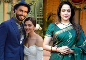 Ranveer Singh with Deepika Padukone, Hema Malini