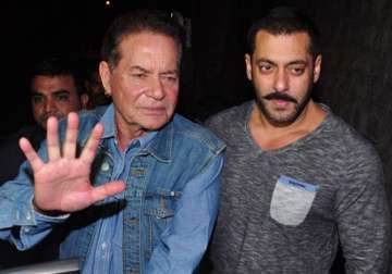 Salman Khan with father Salim Khan