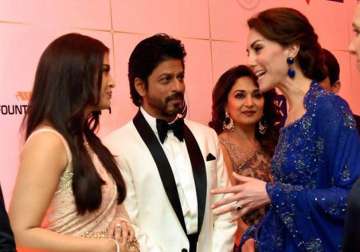 Shah Rukh Khan with Kate Middleton and Aishwarya Rai Bachchan