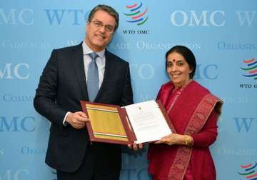 India ratifies WTO agreement to boost global economic integration