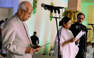Mamata Banerjee taking oath of office