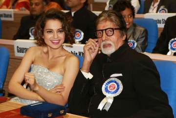 Amitabh Bachchan with Kangana Ranaut