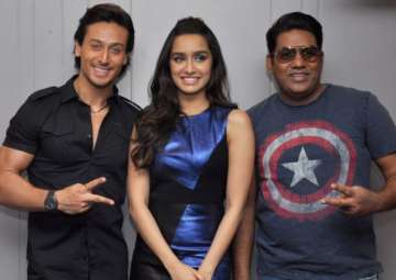Sabbir Khan with Tiger Shroff and Shraddha Kapoor