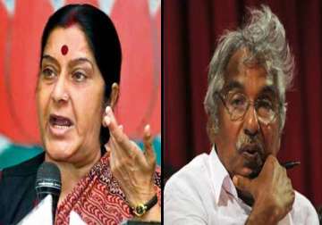 Sushma Swaraj, Oommen Chandy