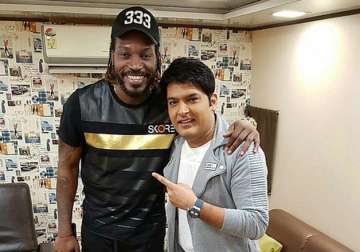 Chris Gayle and Kapil Sharma