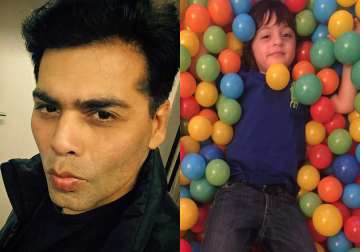 Karan Johar and AbRam