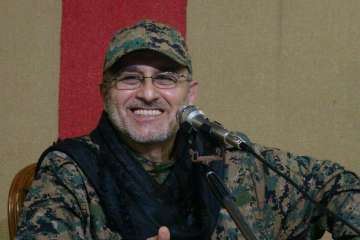 File photo of slain top Hezbollah commander Mustafa Badreddine 