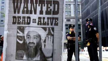 Wanted poster of former al Qaeda chief Osama bin Laden.