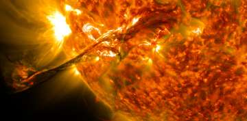 Solar storms brought life on Earth 