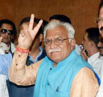 Haryana chief minister Manohar Lal Khattar.