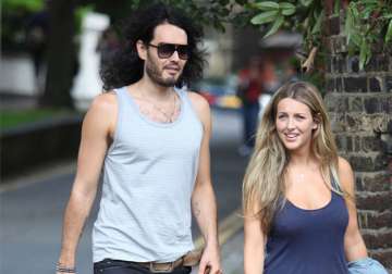 Russell Brand with Laura Gallacher