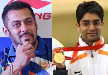 Salman Khan and Abhinav Bindra