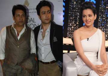 Shekhar Suman with son Adhyayan, Kangana Ranaut