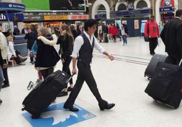 Shah Rukh Khan at London station