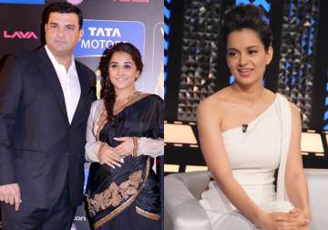 Vidya Balan with Siddharth Roy Kapur, Kangana Ranaut