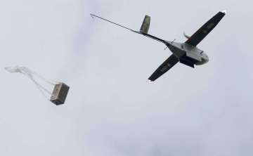 Representational photo:A drone delivering medical supplies 