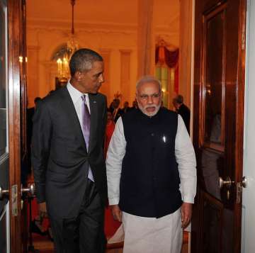 US President Barack Obama with PM Narendra Modi
