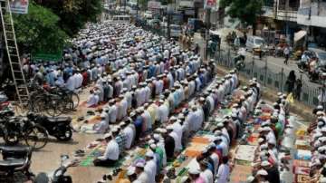 Muslims offering Namaz