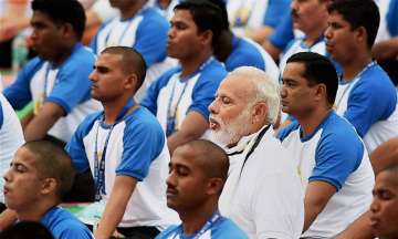 PM Modi at Yoga Day celebrations in Chandigarh