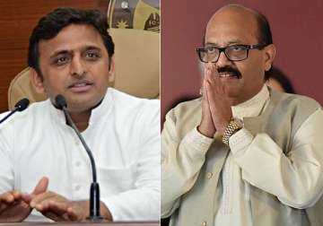 Akhilesh Yadav and Amar Singh