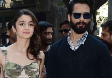 Shahid Kapoor and Alia Bhatt