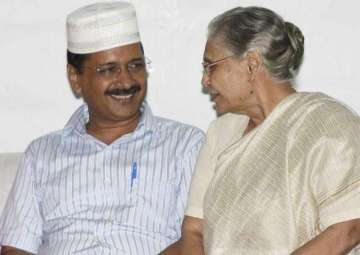 Arvind Kejriwal and Sheila Dixit
