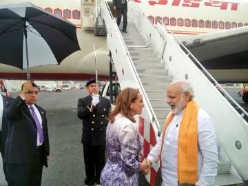 PM received by Mexican Foreign Minister Claudia Ruiz Massieu in Mexico City