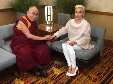Lady Gaga met exiled Tibetan leader Dalai Lama in United States on Sunday