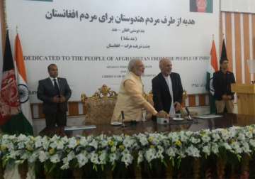 PM Modi, Ashraf Ghani inaugurate Afghan-India Friendship Dam