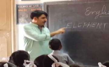 Gujarat minister misspells ‘elephant’ at a school